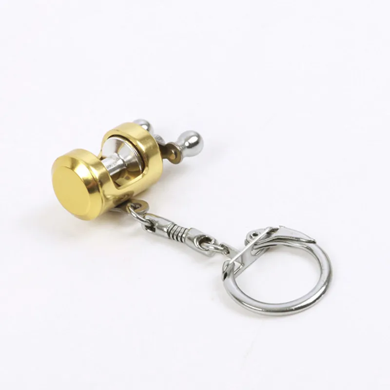 Fancy&Fantasy Fish Wheel keychain Gold Color Fly Fisherman Spinning Fishing Reel Charactor Miniature Key chain With Key Ring
Fancy&Fantasy Fish Wheel keychain Gold Color Fly Fisherman Spinning Fishing Reel Charactor Miniature Key chain With Key Ring