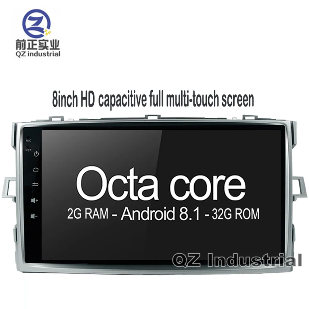 Автомобильный DVD плеер QZ промышленный HD 8 дюймов ядер Android 1 T8 для Toyota Verso EZ 2016 с 3G 4G