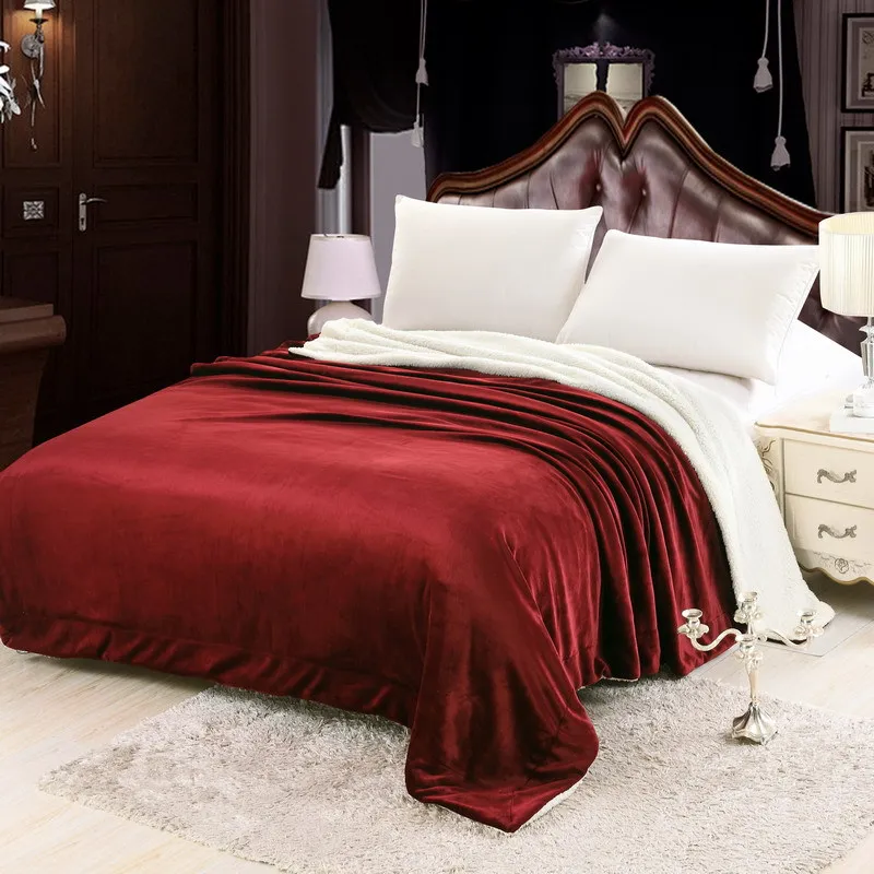 Double Layers Sherpa Blanket Throw Cozy Warm Blankets Sleeping Blanket for Winter Bedding King Size
Double Layers Sherpa Blanket Throw Cozy Warm Blankets Sleeping Blanket for Winter Bedding King Size