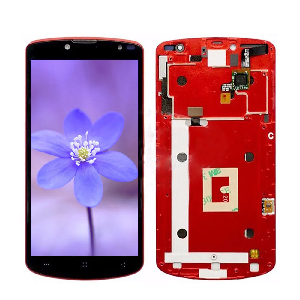 ЖК дисплей с сенсорным экраном и дигитайзером рамкой для Prestigio MultiPhone PAP 7500