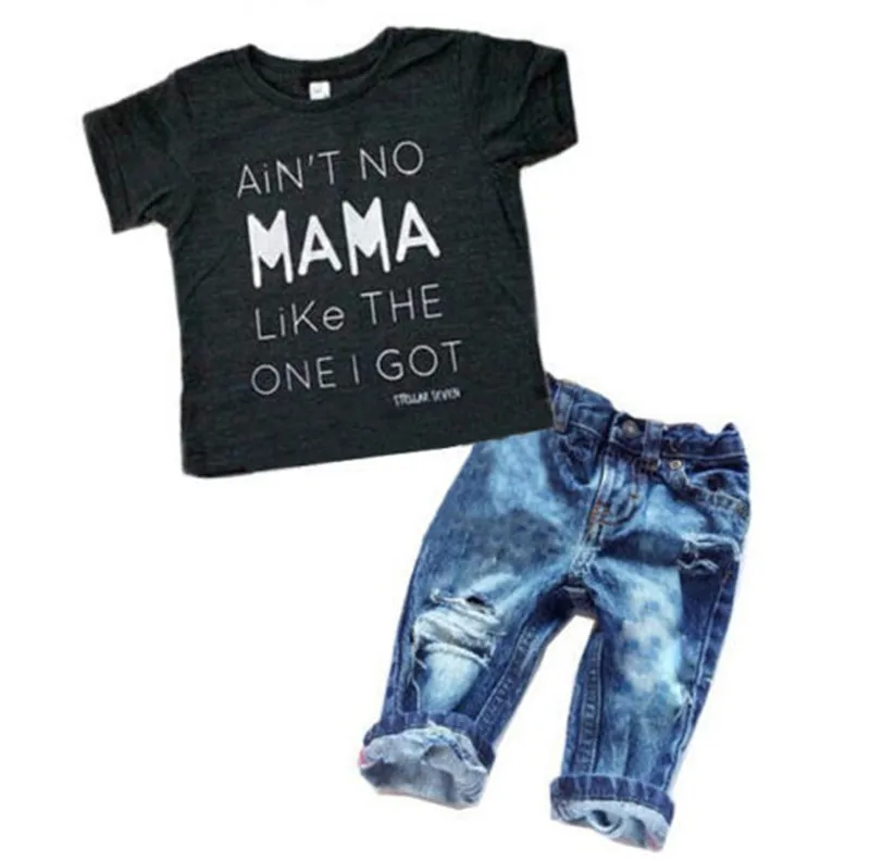 Newborn Toddler Kids Boys Clothes T Shirt Tee Top +Denim Pants Outfits Set Pure Cotton Fashionable
Newborn Toddler Kids Boys Clothes T Shirt Tee Top +Denim Pants Outfits Set Pure Cotton Fashionable