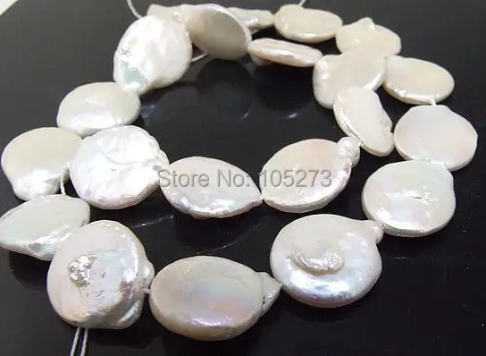 Loose Pearl Jewelry Coin Freshwater Pearl Cultured Pearl White Color 15mm-16mm Gem Beads Full Strand 15inch
Loose Pearl Jewelry Coin Freshwater Pearl Cultured Pearl White Color 15mm-16mm Gem Beads Full Strand 15inch