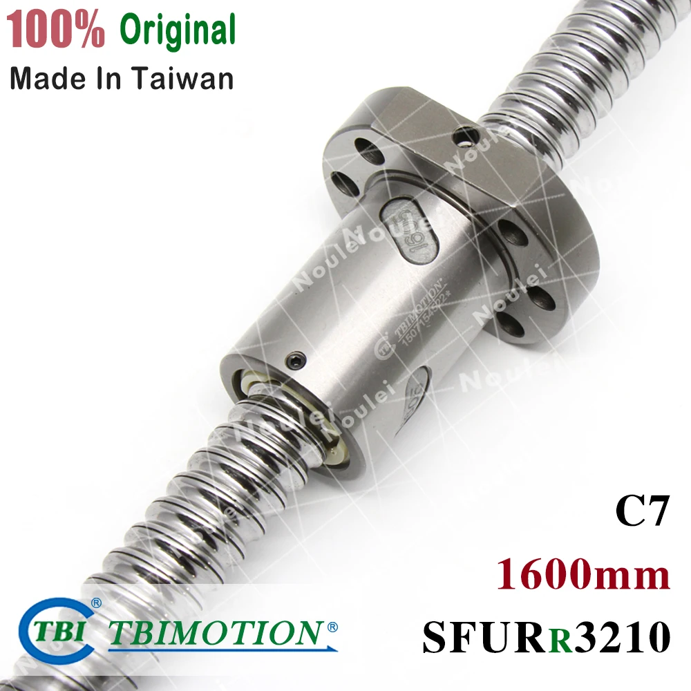 TBI рулонный шариковый винт 1600 мм SFUR 3210 C7 10 свинец с SFU3210 SFI3210 шариковая гайка для