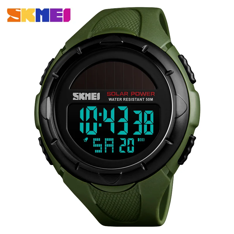 Fashion Solar Sports Watches Men Luxury Brand SKMEI LED Military Digital Watch Waterproof Clock Male Casual Wristwatches Relogio
Fashion Solar Sports Watches Men Luxury Brand SKMEI LED Military Digital Watch Waterproof Clock Male Casual Wristwatches Relogio