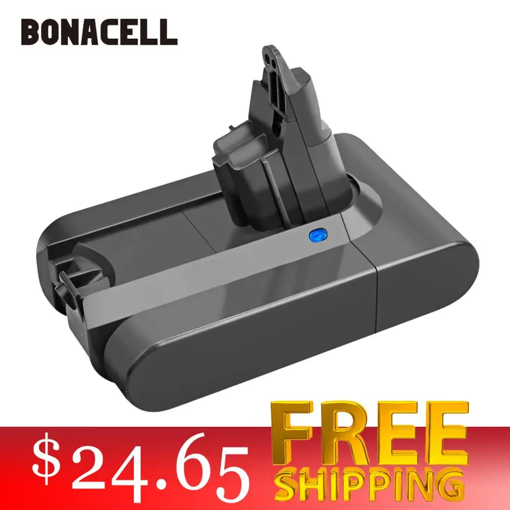 Литий ионный аккумулятор bonacell 4000 мАч 21 6 в для пылесосов Dyson V6 DC58 DC59 DC61 DC62 DC74 SV07 SV03
