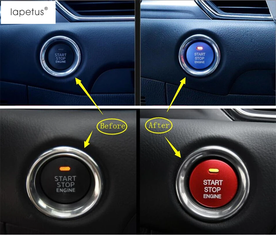 Lapetus Accessories For Mazda 6 Sedan & Wagon 2016 2017 Start Stop Engine Push Button Frame Key Molding Cover Kit Trim 1 Piece
Lapetus Accessories For Mazda 6 Sedan & Wagon 2016 2017 Start Stop Engine Push Button Frame Key Molding Cover Kit Trim 1 Piece
