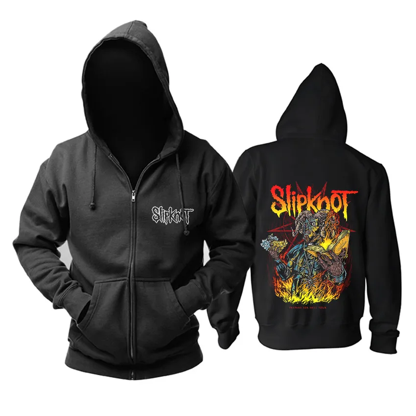 

11 design Mask Band slipknot Rock Cotton Hoodies shell jacket Punk haevy thrash Metal Sweatshirt zipper fleece sudadera