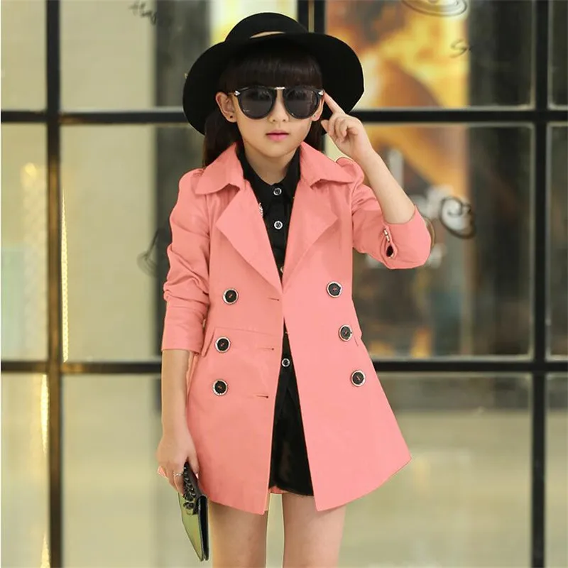 Girls Trench Coats Double Breasted Jackets For Girls Clothing Tops Kids Windbreaker Spring Autumn Outerwear for 5-12 years old
Girls Trench Coats Double Breasted Jackets For Girls Clothing Tops Kids Windbreaker Spring Autumn Outerwear for 5-12 years old