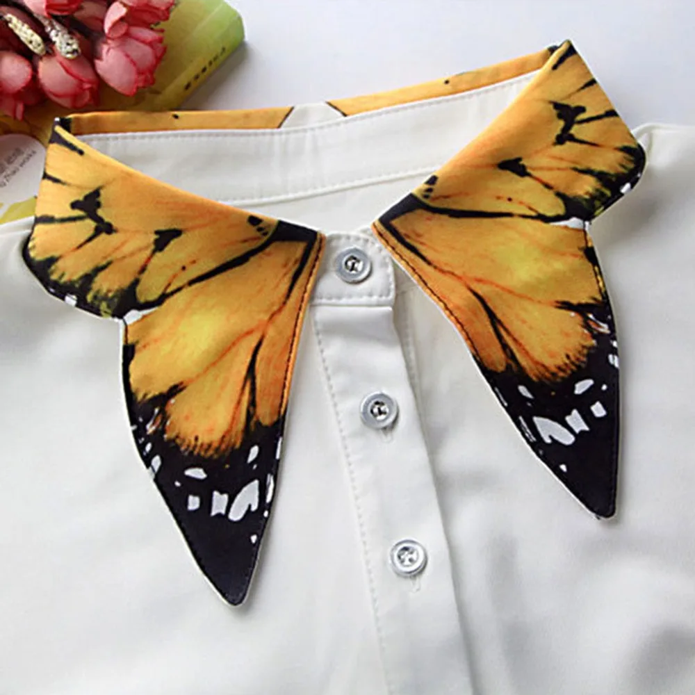 Women Pure Color Butterfly Printing Lapel Choker Necklace Shirt Fake False Collar 2018 New
Women Pure Color Butterfly Printing Lapel Choker Necklace Shirt Fake False Collar 2018 New