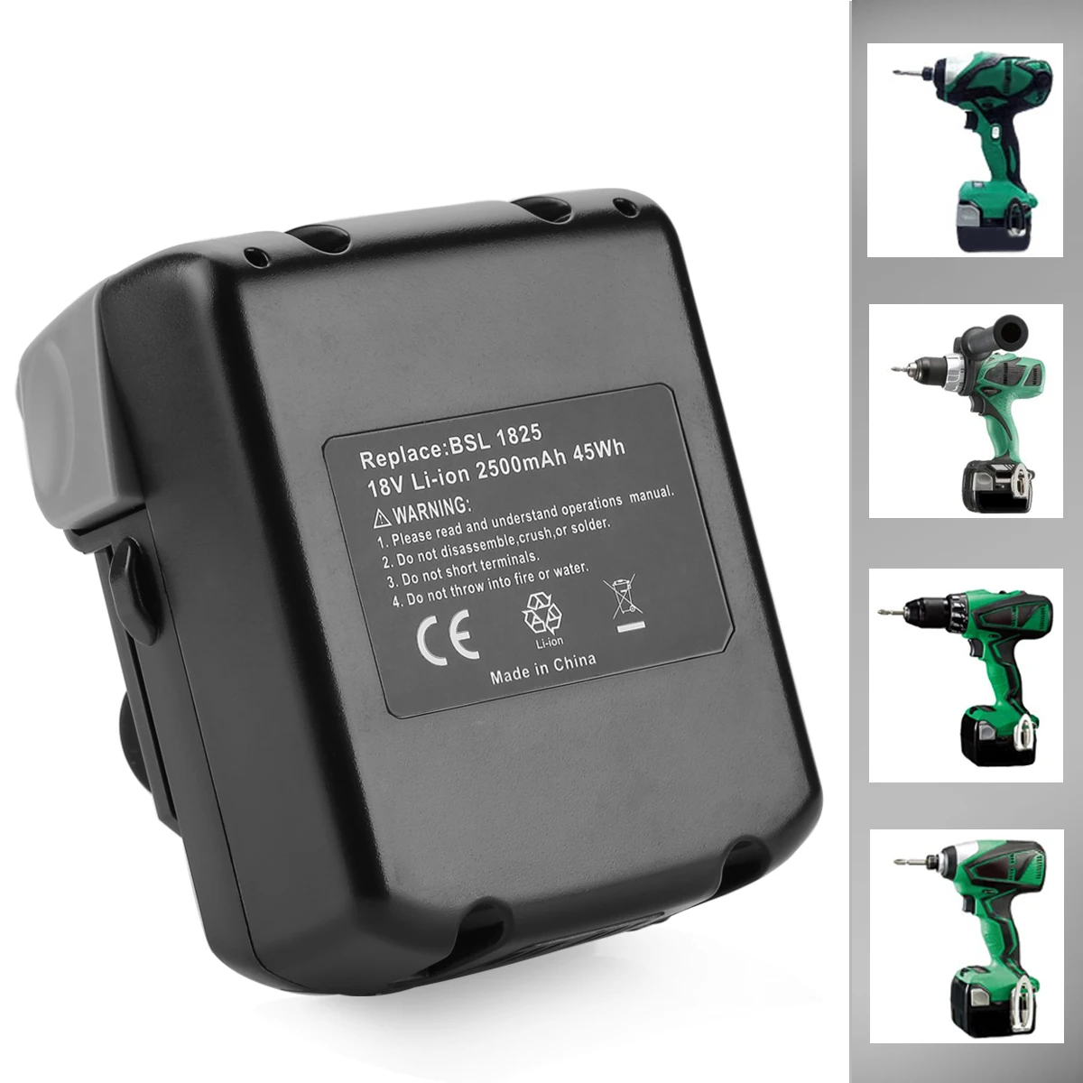 for Hitachi 18V 4000mAh Li-ion power tool battery BSL1815X,BSL1830,330067,330068,330139,330557
for Hitachi 18V 4000mAh Li-ion power tool battery BSL1815X,BSL1830,330067,330068,330139,330557