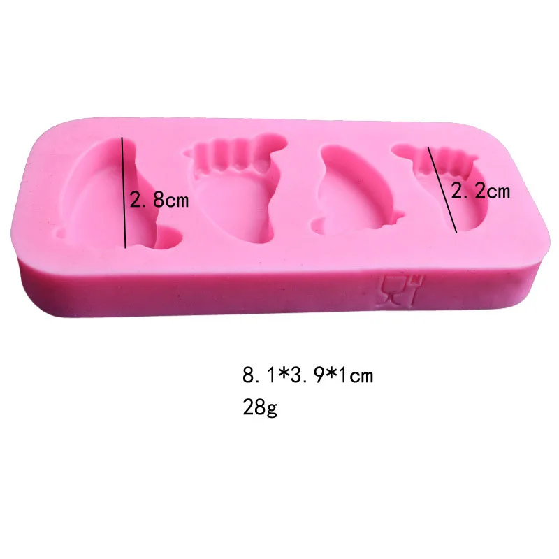 4 Hole Cute Baby Feet And Shoes Silicone Fondant Cake Mold Kitchen Baking Mold Cake Decorating Moulds Modeling Tools
4 Hole Cute Baby Feet And Shoes Silicone Fondant Cake Mold Kitchen Baking Mold Cake Decorating Moulds Modeling Tools