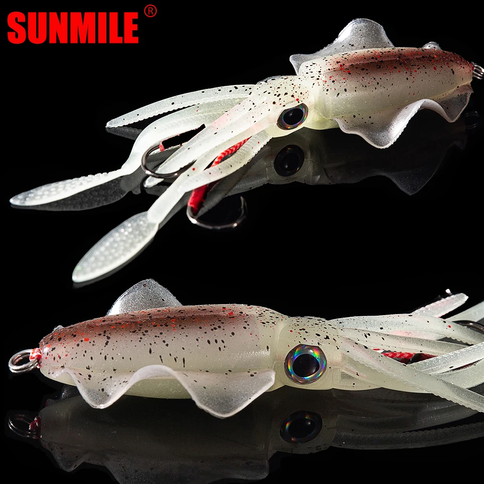 SUNMILE Fishing Soft Squid Lure 20g/60g/80g/100g/120g/150g Luminous/UV Squid Jig Fishing Lures For Sea Fishing Wobbler Bait
SUNMILE Fishing Soft Squid Lure 20g/60g/80g/100g/120g/150g Luminous/UV Squid Jig Fishing Lures For Sea Fishing Wobbler Bait