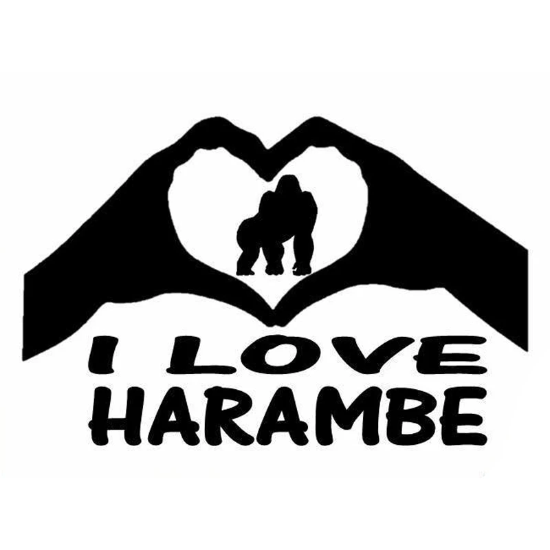 17cm*10.9cm Harambe Hands Heart Fashion Decor Car Sticker Vinyl Car-Styling Decal S4-0142
17cm*10.9cm Harambe Hands Heart Fashion Decor Car Sticker Vinyl Car-Styling Decal S4-0142
