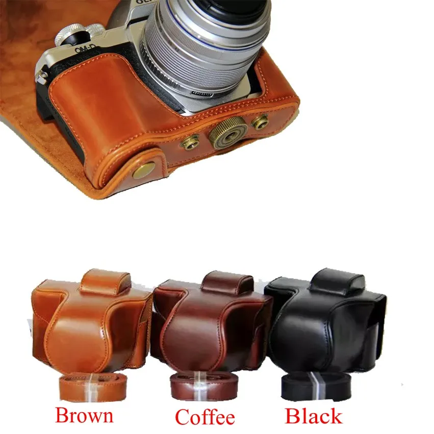 New Pu Leather Camera Case Bag For Olympus EM10 Mark II EM10 III EM10 II EM10 Mark III Camera Bag Cover With Strap 
New Pu Leather Camera Case Bag For Olympus EM10 Mark II EM10 III EM10 II EM10 Mark III Camera Bag Cover With Strap