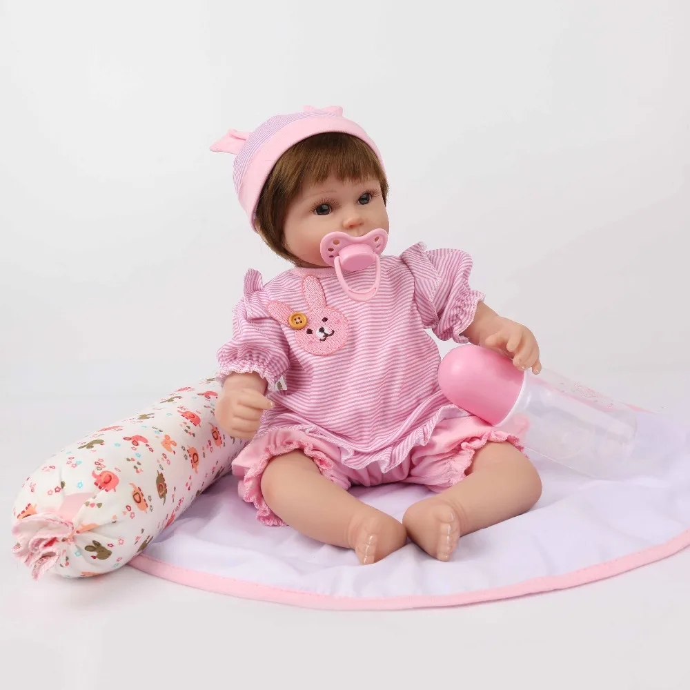 См 16 дюймов 40 см Силиконовые Reborn Baby Alive куклы реалистичные Настоящее мягкое
