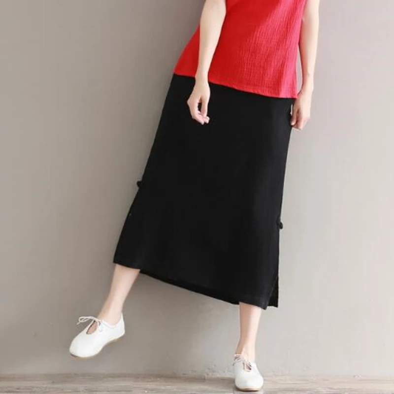 Vintage Women Cotton Linen Skirts Summer New Casual Elastic Waist Solid Color Female Skirts Vestidos falda mujer
Vintage Women Cotton Linen Skirts Summer New Casual Elastic Waist Solid Color Female Skirts Vestidos falda mujer