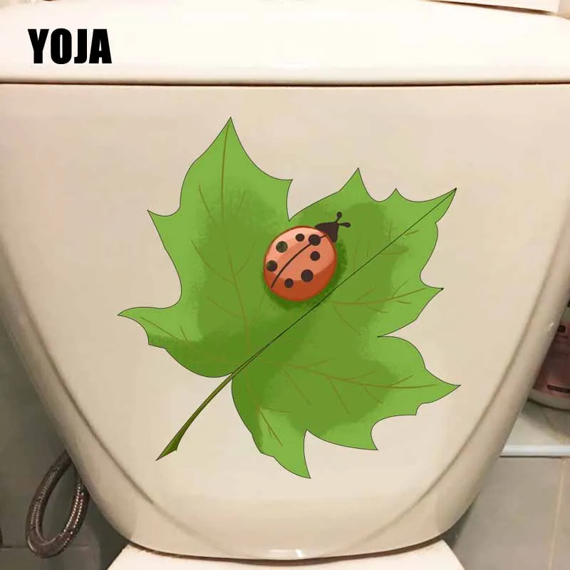 YOJA 20X21CM Creative Home Decor Toilet Wall Sticker Decal Mulberry Leaf And Coccinella Septempunctata T5-1046
YOJA 20X21CM Creative Home Decor Toilet Wall Sticker Decal Mulberry Leaf And Coccinella Septempunctata T5-1046