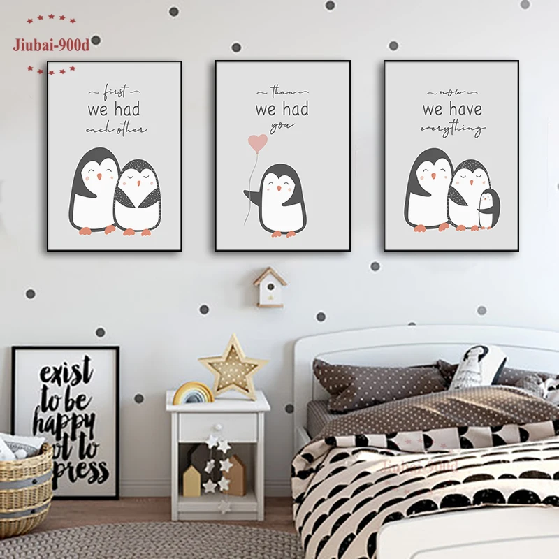 Nursery Wall Art Decorative Cartoon Animal Penguin Pictures Canvas Painting Baby Room Wall Decoration Posters and Prints NUR31
Nursery Wall Art Decorative Cartoon Animal Penguin Pictures Canvas Painting Baby Room Wall Decoration Posters and Prints NUR31