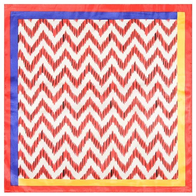 60cm*60cm Women 2017 New Fashion Imitated Silk Geometric Wavy Line Mix Color Printed Small Square Scarf Hot Sale
60cm*60cm Women 2017 New Fashion Imitated Silk Geometric Wavy Line Mix Color Printed Small Square Scarf Hot Sale