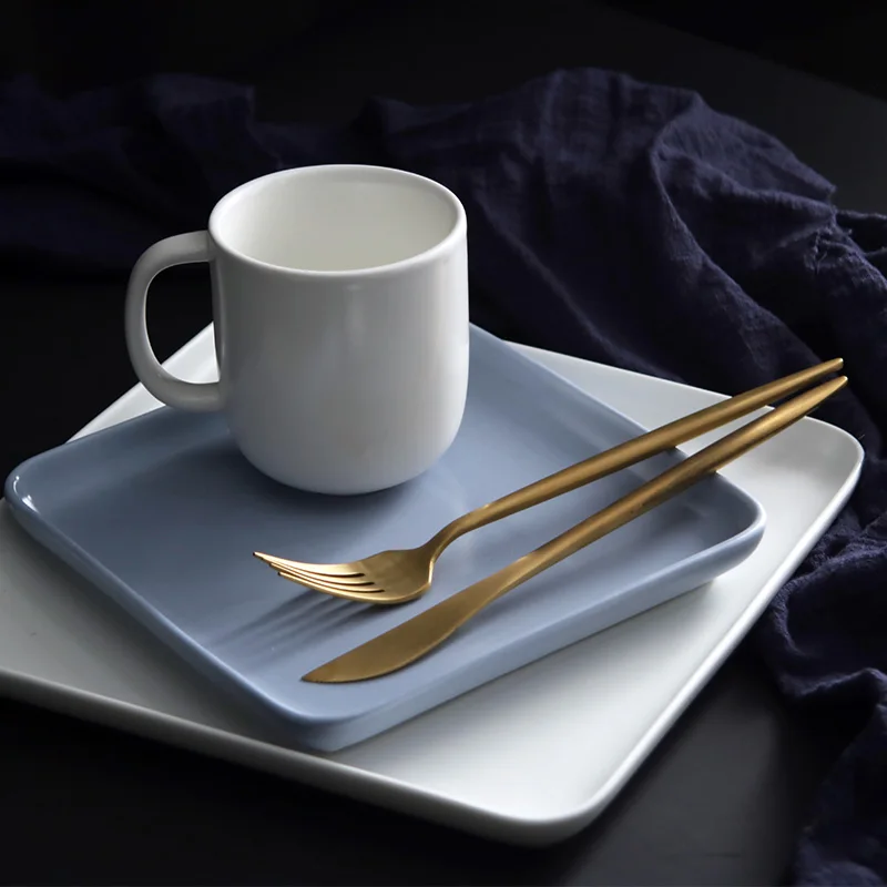 Ceramic Plate White Dishes Simple Style Tableware Square Western Plate Steak Plate Dessert Plate
Ceramic Plate White Dishes Simple Style Tableware Square Western Plate Steak Plate Dessert Plate