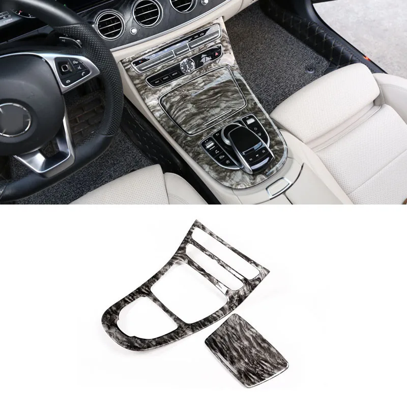 Мраморный цвет для Mercedes Benz W213 E Class 2016 2017 2018 ABS пластиковая панель консоли
