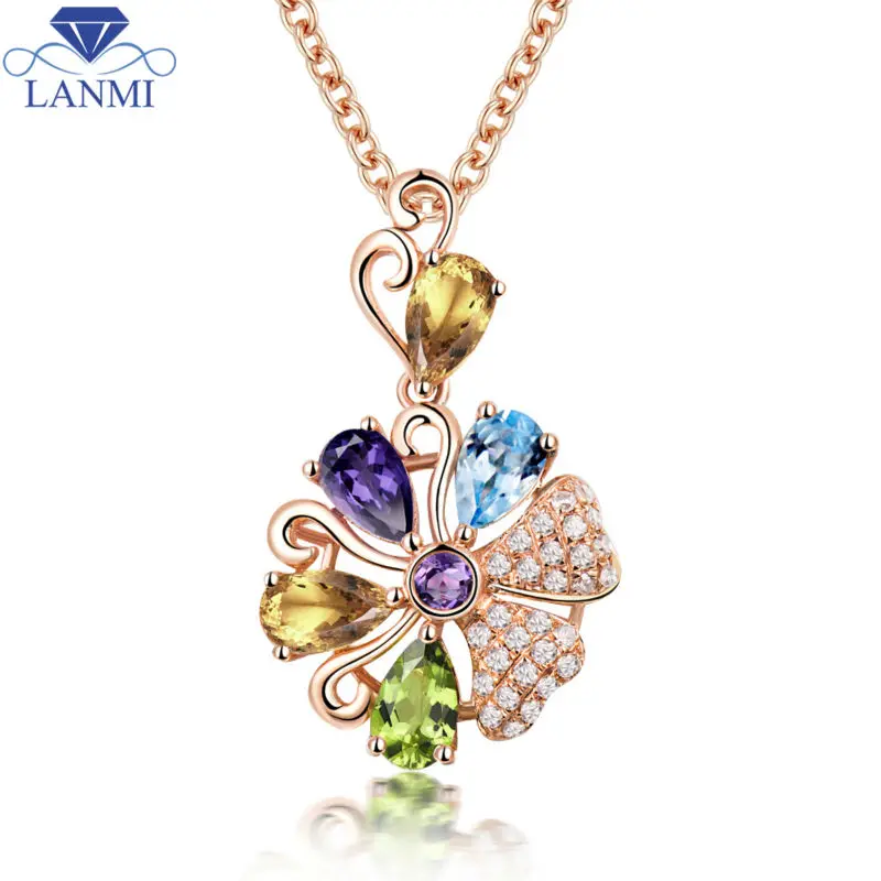 Lovely 18Kt Rose Gold Amethyst Diamond Pendant Natural Stone For Girl Gift P0089
Lovely 18Kt Rose Gold Amethyst Diamond Pendant Natural Stone For Girl Gift P0089