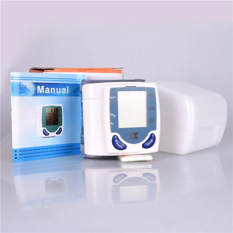 Digital Wrist Cuff Blood Pressure Monitor Heart Beat Meter Lcd Display Machine Automatic Electronic Tonometer Sphygmomanometer
Digital Wrist Cuff Blood Pressure Monitor Heart Beat Meter Lcd Display Machine Automatic Electronic Tonometer Sphygmomanometer