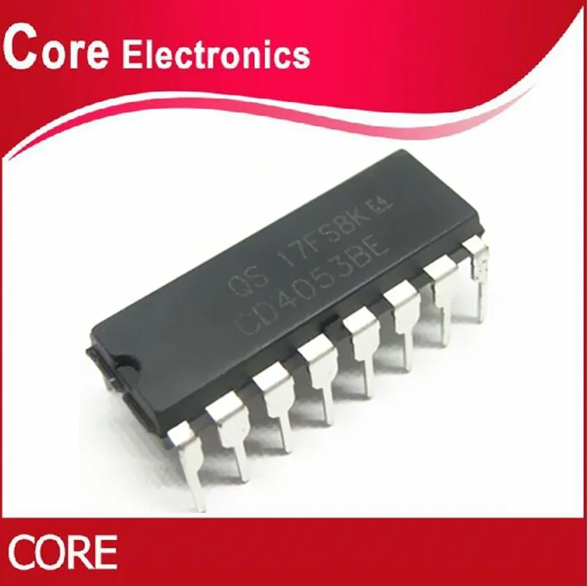 100 шт. CD4053BE DIP16 CD4053 DIP 16 4053 Новый|Интегральные схемы| |