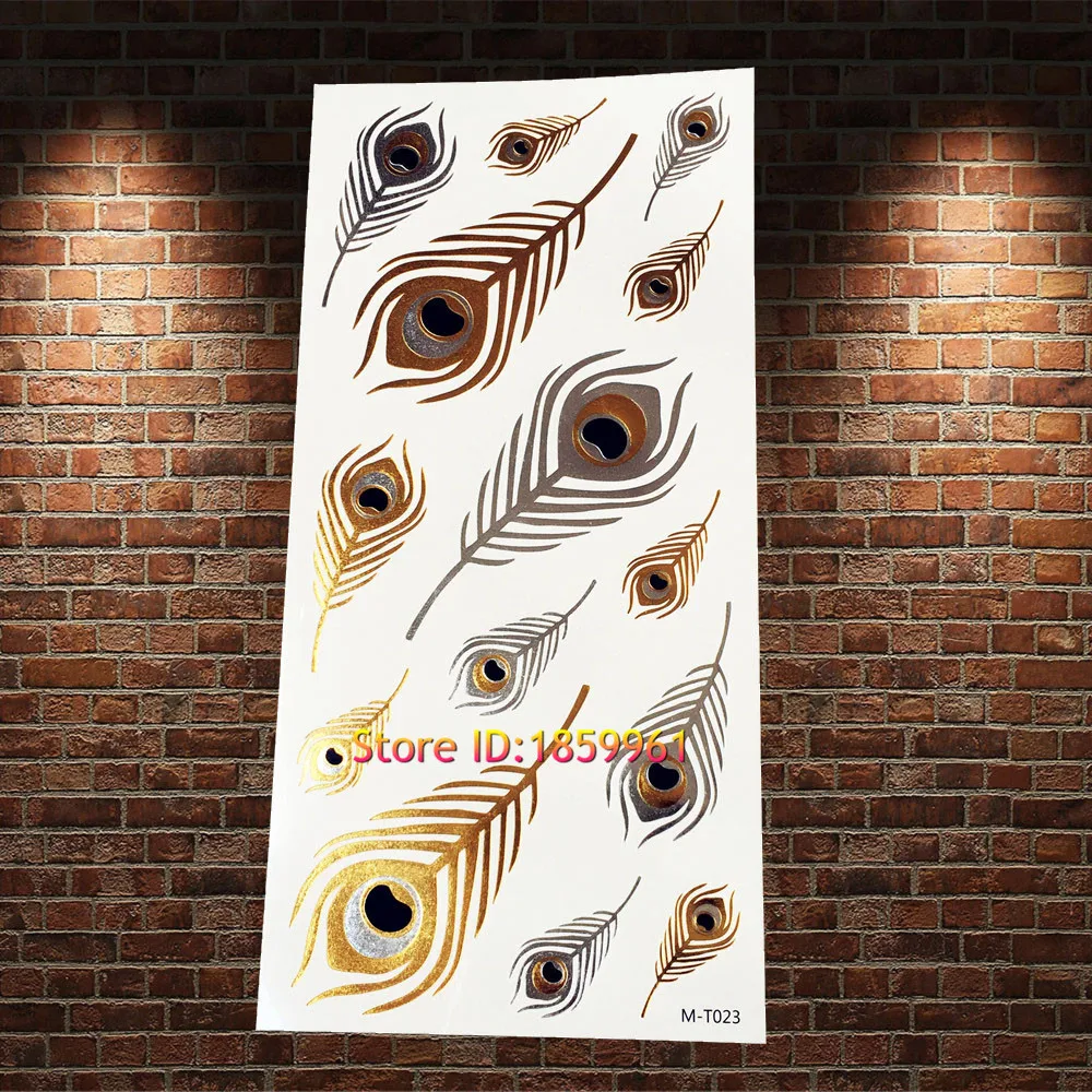 1PC Gold Henna Metallic Temporary Tattoo Indian Totem Women Body Art Arm Tatoo AGM-T024 Golden Flash Waterproof Tattoo Feather
1PC Gold Henna Metallic Temporary Tattoo Indian Totem Women Body Art Arm Tatoo AGM-T024 Golden Flash Waterproof Tattoo Feather