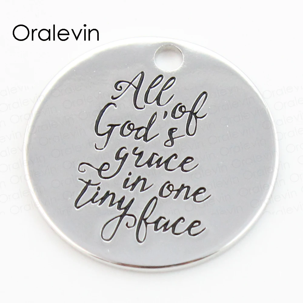 Wholesale Silver ALL OF GOD'S GRACE IN ONE TINY FACE 22 MM Disc Pendant for DIY Jewelry 10Pcs/lot, #LN201P
Wholesale Silver ALL OF GOD'S GRACE IN ONE TINY FACE 22 MM Disc Pendant for DIY Jewelry 10Pcs/lot, #LN201P