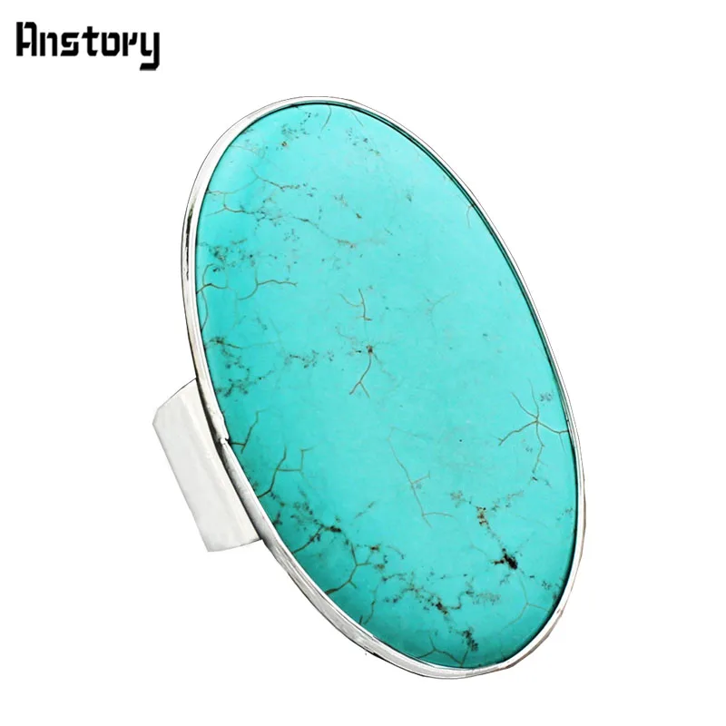 Smooth Surface Natural Oval Turquoises Adjustable Rings For Women Vintage Antique Silver Plated Fashion Jewelry R459
Smooth Surface Natural Oval Turquoises Adjustable Rings For Women Vintage Antique Silver Plated Fashion Jewelry R459