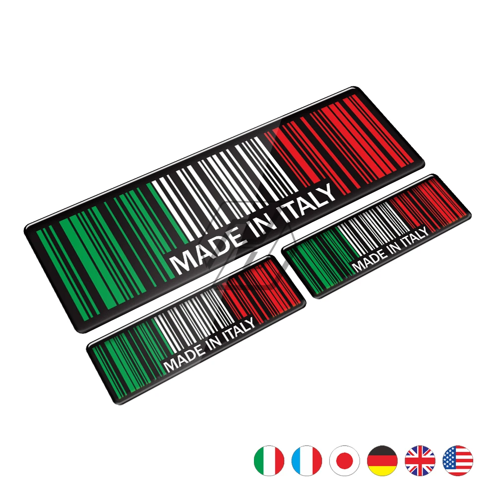 High Quality 3D Bar Code Sticker Made In Italy Motorcycle Tank Pad Decal Case for Honda Yamaha Suzuki Kawasaki BMW
High Quality 3D Bar Code Sticker Made In Italy Motorcycle Tank Pad Decal Case for Honda Yamaha Suzuki Kawasaki BMW