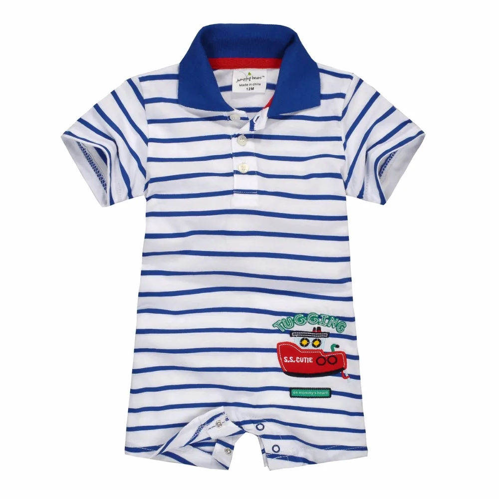 2019 Baby Rompers Turn-down collar Summer baby boy clothes Stripe Infant shirts 100% Cotton newborn clothes jumpsuits 0-24Month
2019 Baby Rompers Turn-down collar Summer baby boy clothes Stripe Infant shirts 100% Cotton newborn clothes jumpsuits 0-24Month