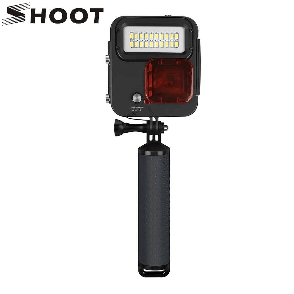 SHOOT 1000LM Diving LED light Waterproof Case for GoPro Hero 8 7 6 Black 4 3+ Silver Action Camera accessories
SHOOT 1000LM Diving LED light Waterproof Case for GoPro Hero 8 7 6 Black 4 3+ Silver Action Camera accessories