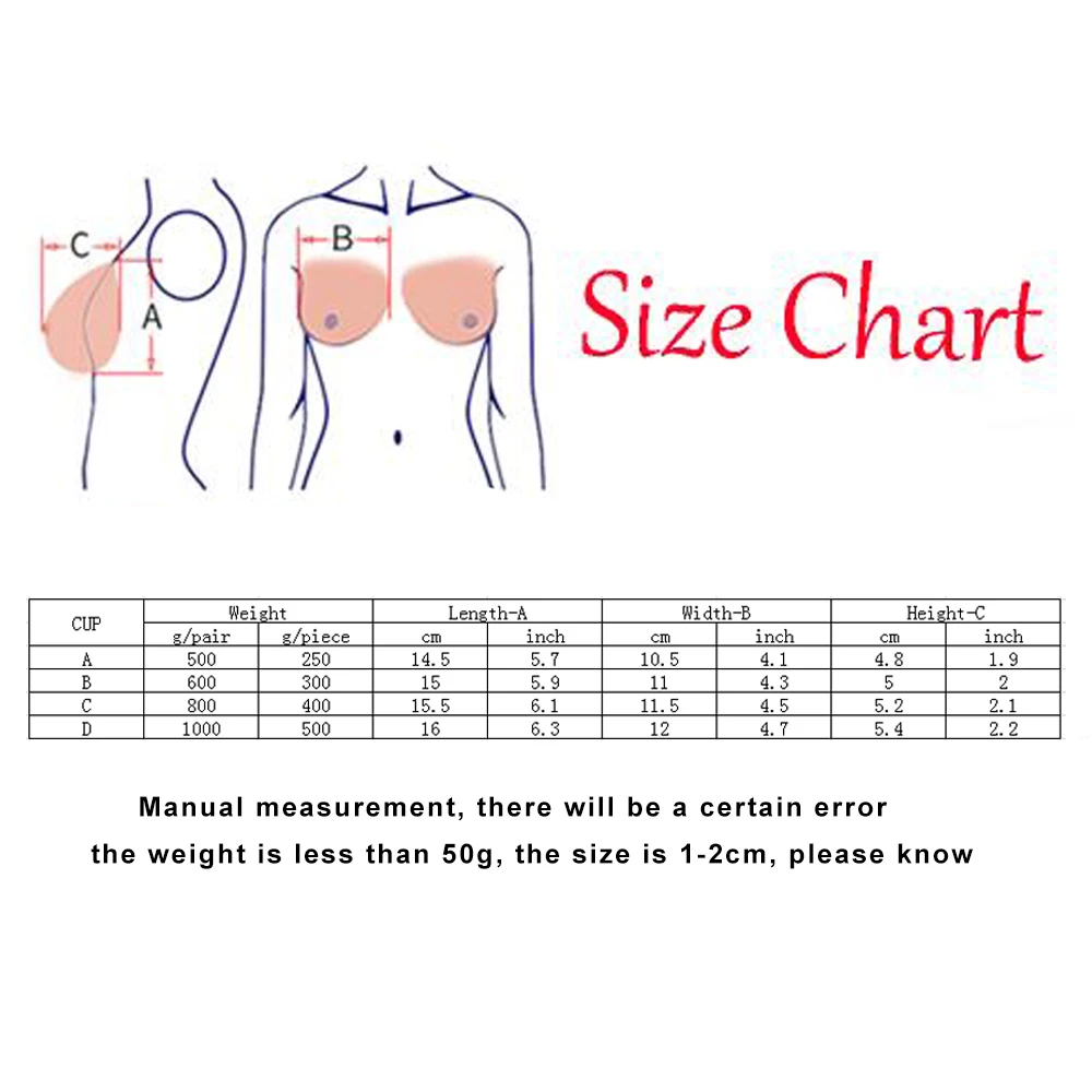 KUMIHO A/B/C/D CUP Artificial Silicone Breast Forms Pair Breasts Chest Fake Breasts for Crossdresser Postoperative Drag Queen
KUMIHO A/B/C/D CUP Artificial Silicone Breast Forms Pair Breasts Chest Fake Breasts for Crossdresser Postoperative Drag Queen