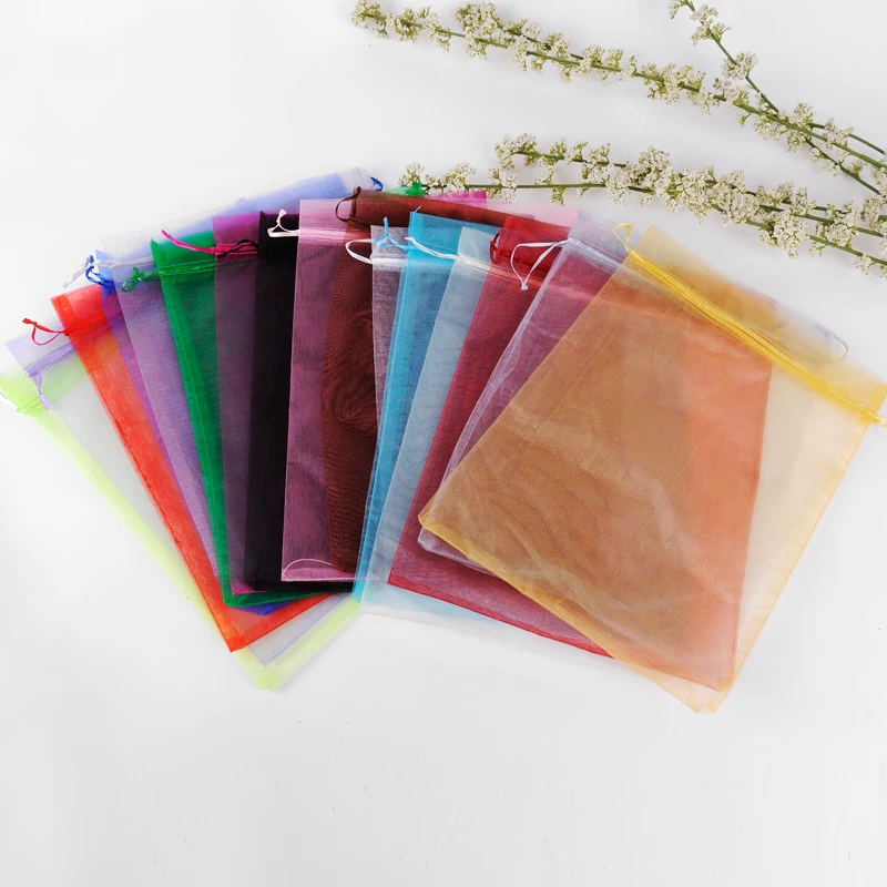 Large Organza Bags 20x30cm 50pcs Drawstring Organza Gift Bags For Wedding Favor Candy Packaging Can Custom Logo
Large Organza Bags 20x30cm 50pcs Drawstring Organza Gift Bags For Wedding Favor Candy Packaging Can Custom Logo