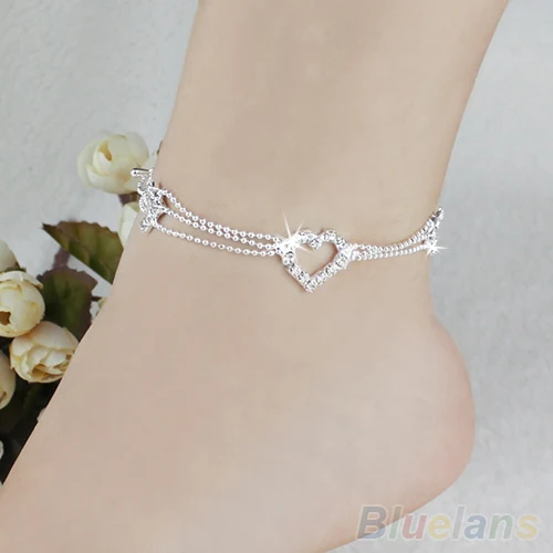 Charm Silver Plated Bead Anklets for Women Ankle Bracelet Chain Crystal Foot Jewelry 1RVK
Charm Silver Plated Bead Anklets for Women Ankle Bracelet Chain Crystal Foot Jewelry 1RVK