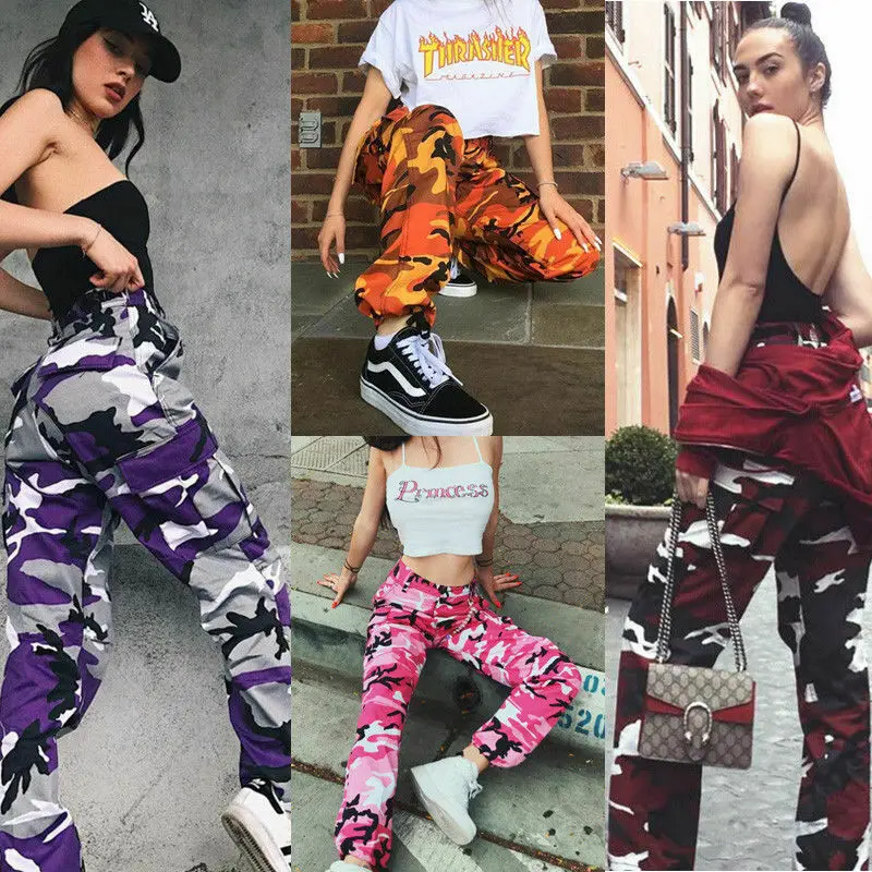 Hip Hop Women Camouflage Jogger Cargo Pants Cool Trousers High Waist Casual Pants Military Army Combat Loose Trousers S-3XL
Hip Hop Women Camouflage Jogger Cargo Pants Cool Trousers High Waist Casual Pants Military Army Combat Loose Trousers S-3XL