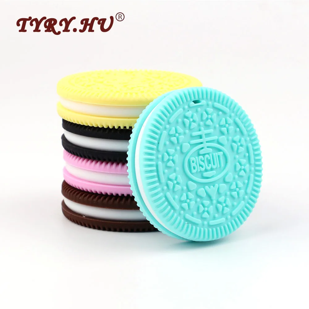 TYRY.HU 10Pcs Cookies Baby Silicone Teether Food Grade Newborn Teething Cheweable Silicone Beads For Baby DIY Accessories Toys
TYRY.HU 10Pcs Cookies Baby Silicone Teether Food Grade Newborn Teething Cheweable Silicone Beads For Baby DIY Accessories Toys