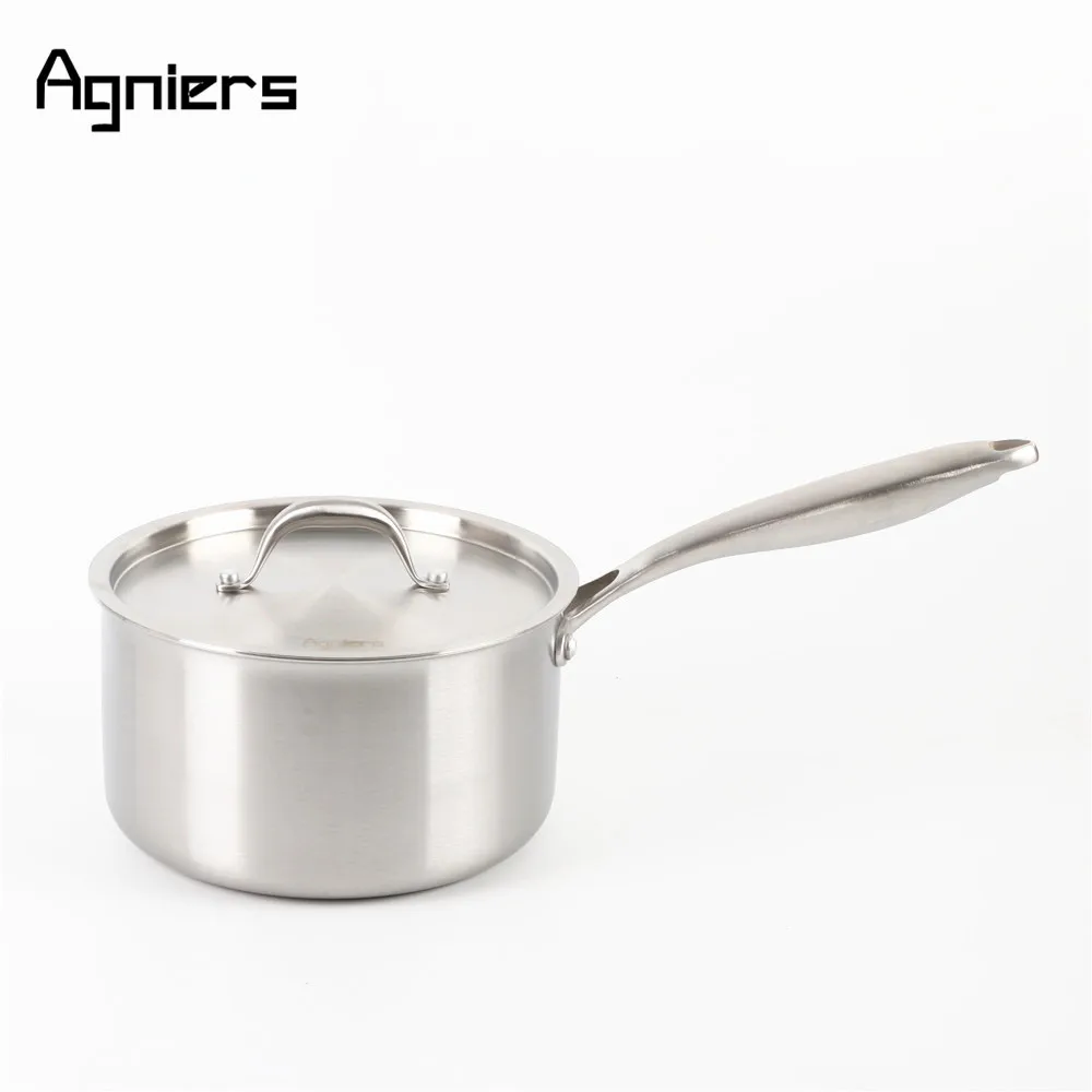 Agniers 20cm Multi-Ply Clad Stainless-Steel with Covered Single handle Sauce Pan
Agniers 20cm Multi-Ply Clad Stainless-Steel with Covered Single handle Sauce Pan