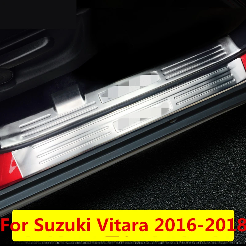 Для Suzuki Vitara 2016 2018 нержавеющая сталь Добро пожаловать педаль refires порог прокладки