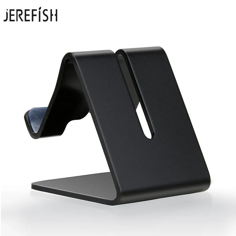 JEREFISH Aluminum Mobile Phone Tablet Holder for iPhone X 8 8PlusTablets Universal Metal Desktop Stand Galaxy Note | Мобильные