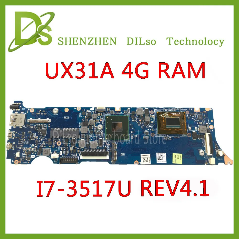 Материнская плата KEFU UX31A для ноутбука ASUS UX31A UX31A2, I7-3517U процессор 4G RAM rev4.1 UX31A
Материнская плата KEFU UX31A для ноутбука ASUS UX31A UX31A2, I7-3517U процессор 4G RAM rev4.1 UX31A