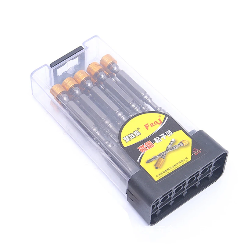 10pcs/set 1/4" 65/110mm Magnetic Screwdriver Bit Ph2 Phillips Screw Driver Bits Plasterboard Drywall Screwdriver Bits Depth Stop
10pcs/set 1/4" 65/110mm Magnetic Screwdriver Bit Ph2 Phillips Screw Driver Bits Plasterboard Drywall Screwdriver Bits Depth Stop