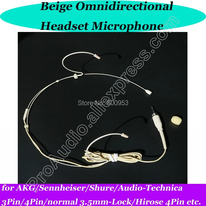 MiCWL Wireless Dual ear hook Headset Omnidirectional Mic capsule Microphone for Sennheiser Shure Beige color AKG 3Pin 4Pin 3.5mm
MiCWL Wireless Dual ear hook Headset Omnidirectional Mic capsule Microphone for Sennheiser Shure Beige color AKG 3Pin 4Pin 3.5mm