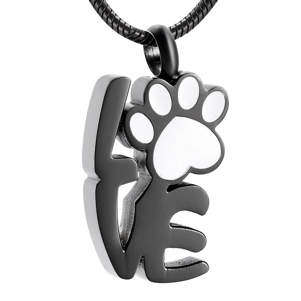 IJD9965 LOVE Dog Paw Stainless Steel Cremation Jewelry For Pet Ashes Necklace,Free Filling Kit
IJD9965 LOVE Dog Paw Stainless Steel Cremation Jewelry For Pet Ashes Necklace,Free Filling Kit