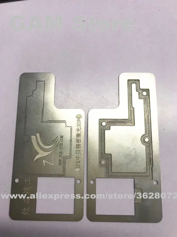 Трафарет для iPhone X/XS Max 3D BGA средняя рамка Оловянная стальная сетка быстрое