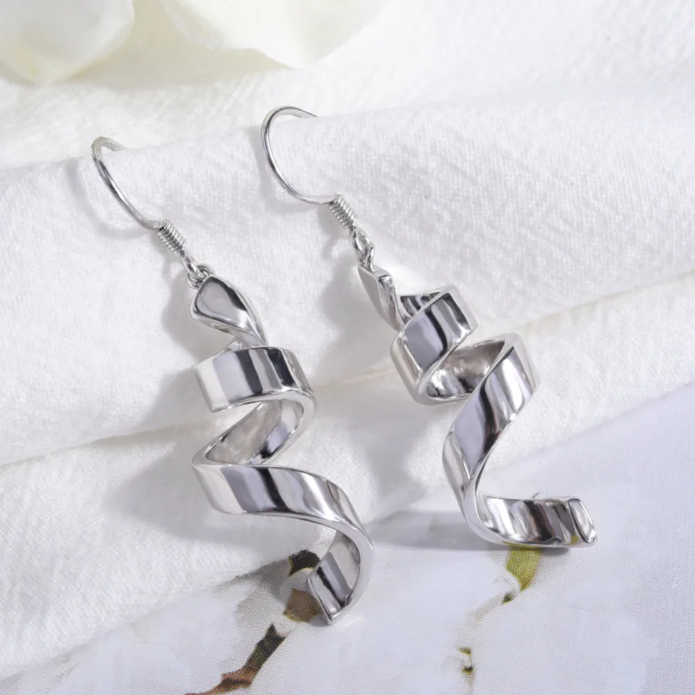 TGNEL 925 Sterling Silver Drop Earrings Fine Jewelry for Women Spiral Stylish Creative Lovely Wedding Party Trendy Brincos
TGNEL 925 Sterling Silver Drop Earrings Fine Jewelry for Women Spiral Stylish Creative Lovely Wedding Party Trendy Brincos