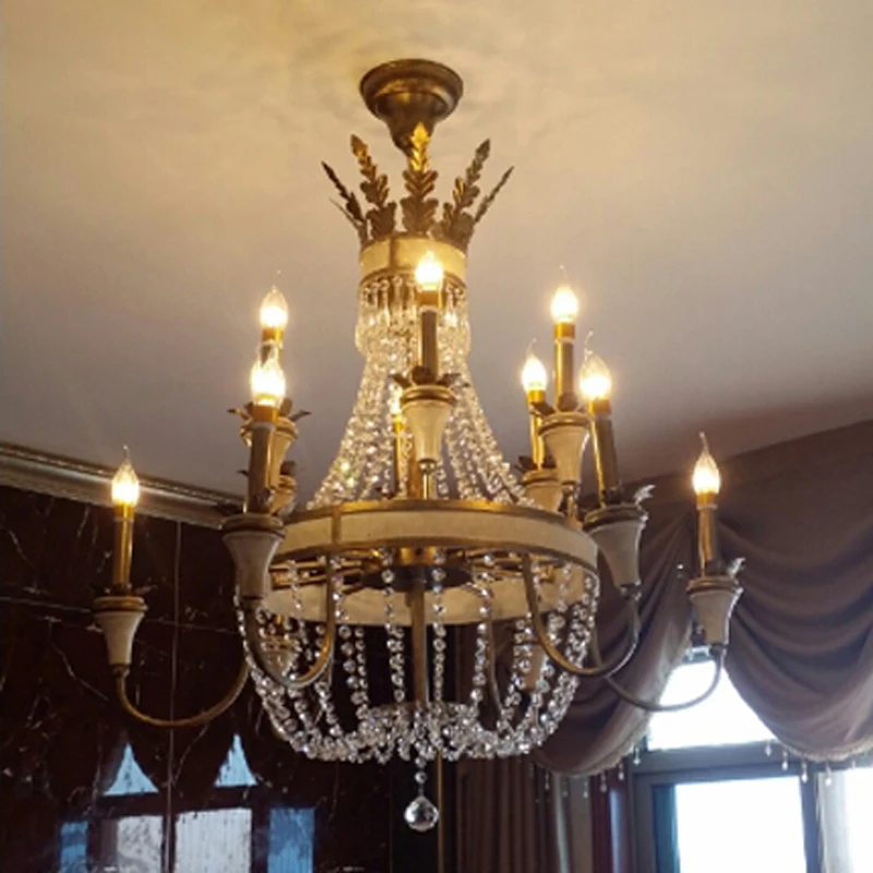 Large hanging Light Fitting Bronze color for Foyer Hallway Fashion Big crystal chandelier lighting fixture antique brass color
Large hanging Light Fitting Bronze color for Foyer Hallway Fashion Big crystal chandelier lighting fixture antique brass color