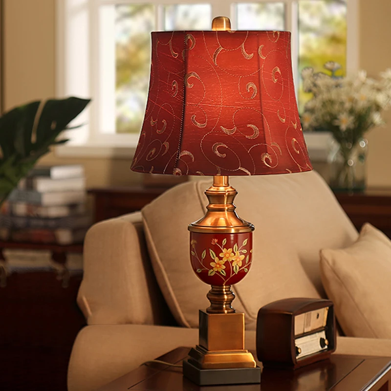 Red Table Lamp For Living Room Bedroom Bedside Lamp Resin Hand Drawn Paiting Table Lamp Classical Embroidery Cloth Table Lamp
Red Table Lamp For Living Room Bedroom Bedside Lamp Resin Hand Drawn Paiting Table Lamp Classical Embroidery Cloth Table Lamp